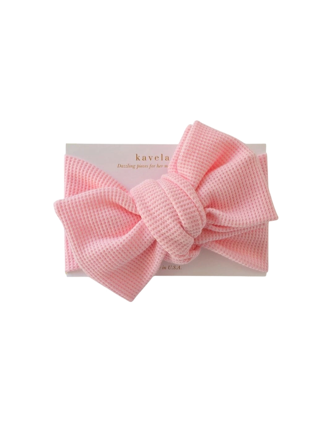 Light pink mini waffle | Oversized Headband