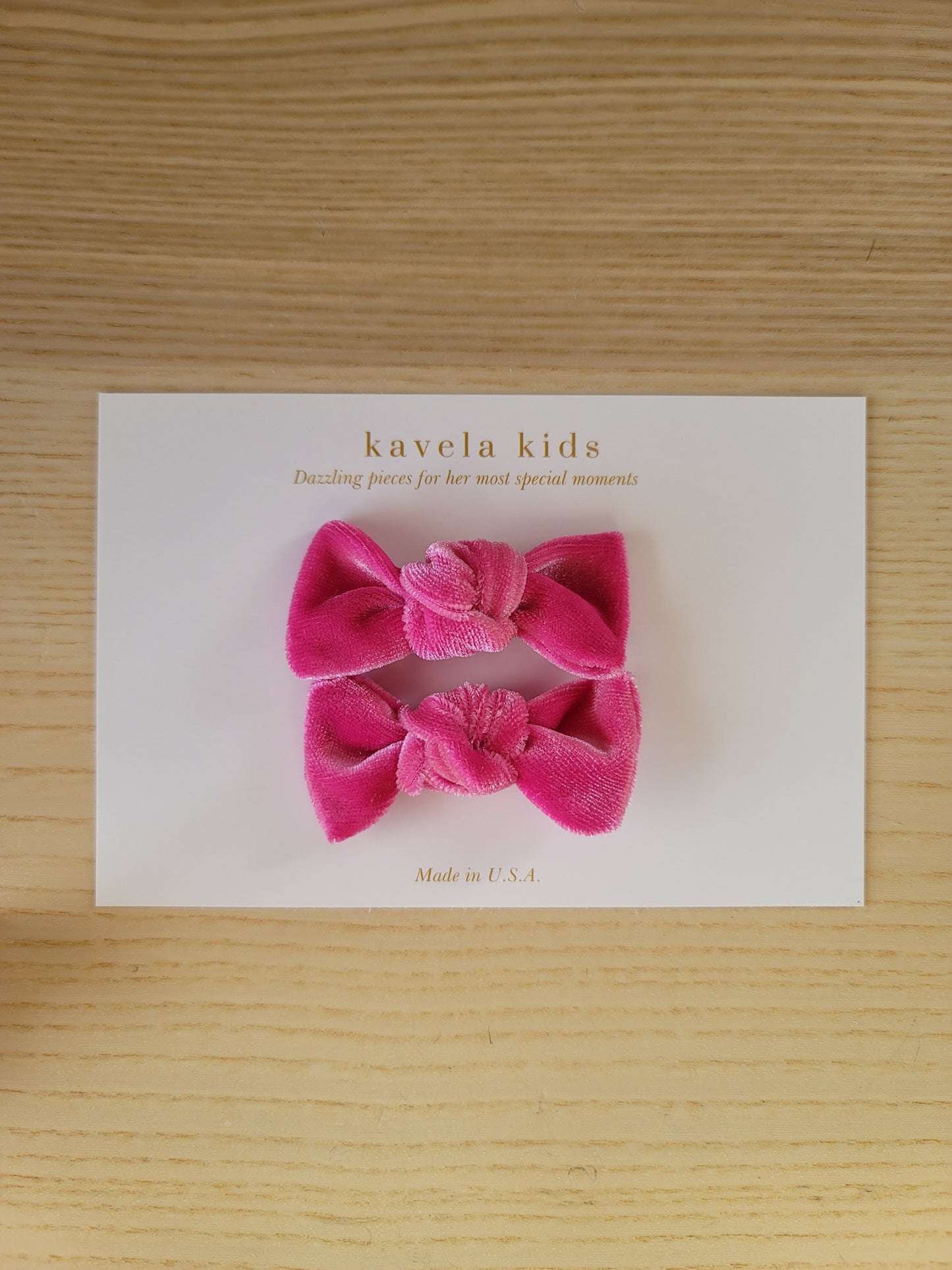 Pink velvet knot Bow | Nylon Headband Bow