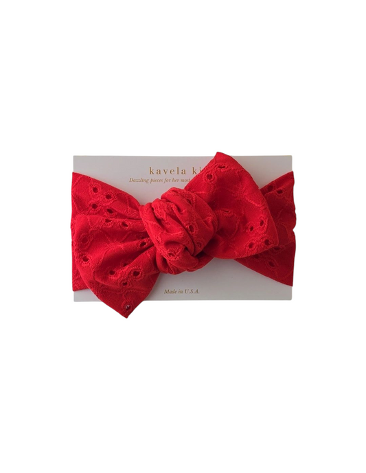 Red eyelet | Classic Headbaband