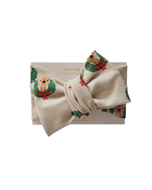 Classic Reindeer | Oversized Headband Bow