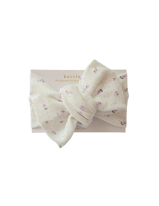 French  Lavender Flower | Oversized Headband